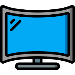 pantalla curva icono