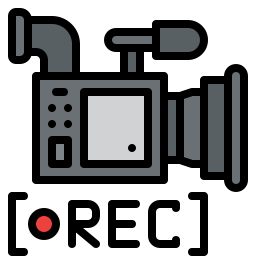 grabación de vídeo icono