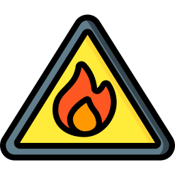 Warning sign icon