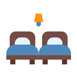 podwójne łóżka ikona
