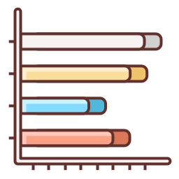 gráfico de barras Ícone