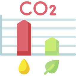 emissie niveaus icoon