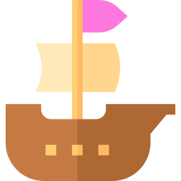 Pirate ship icon