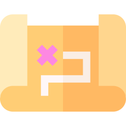 Treasure map icon