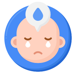 Crying baby icon