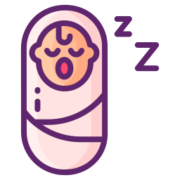 Sleeping baby icon