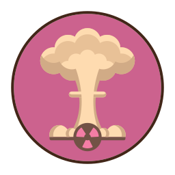 bomba atomica icona