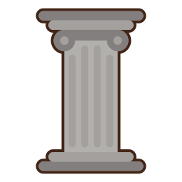 griekse pijlers icoon