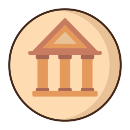 tempio greco icona