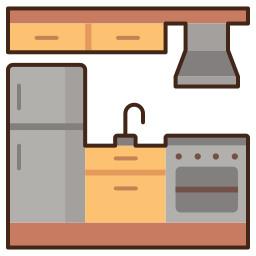 móveis de cozinha Ícone