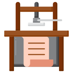 macchina da stampa icona
