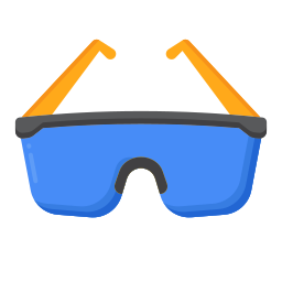 lentes de seguridad icono