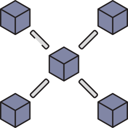 cadena de bloques icono