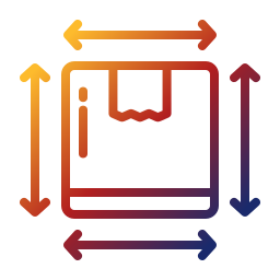 Parcel size icon