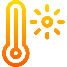 alte temperature icona