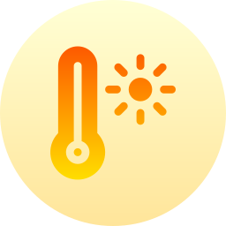 High temperatures icon