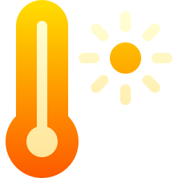 alte temperature icona