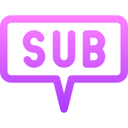 subtítulos icono