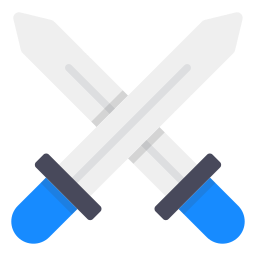 épées croisées Icône