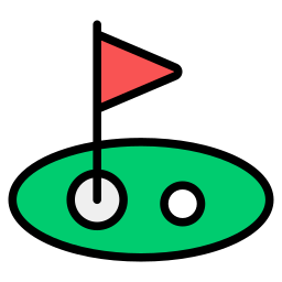 Golf field icon