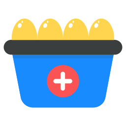 cesto di uova icona