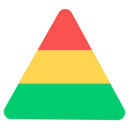 grafico a piramide icona