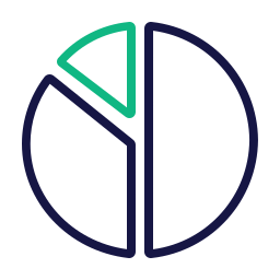 diagramme circulaire Icône