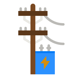 poste eletrico Ícone