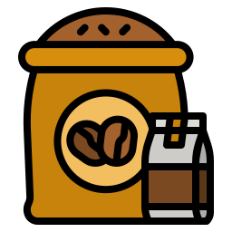 borsa da caffè icona