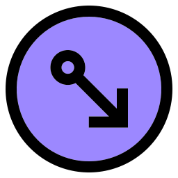 Diagonal arrow icon