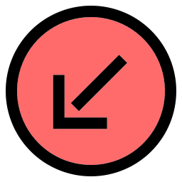 Diagonal arrow icon