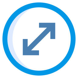 矢印を展開する icon