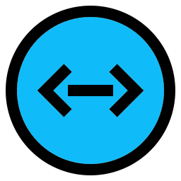 Left and right arrows icon