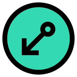 Diagonal arrow icon