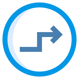 Zigzag arrow icon