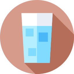 vaso de agua icono