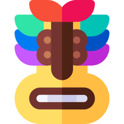 máscara tiki icono