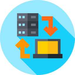 transferencia de datos icono