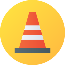 Traffic cone icon