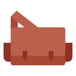 Leather bag icon