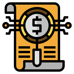 información financiera icono