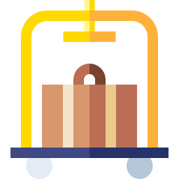 Luggage cart icon