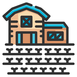 Farm house icon