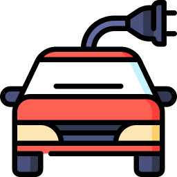 Electric car icon