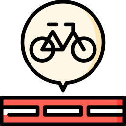 Bike lane icon