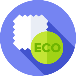 Eco friendly fabric icon