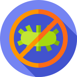 Antibacterial fabric icon