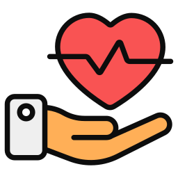 Heart center icon