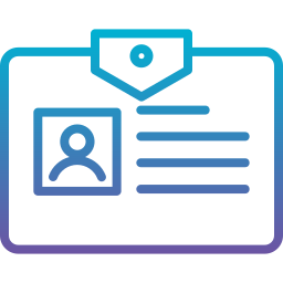 carte d'identité Icône