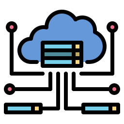 archiviazione cloud icona